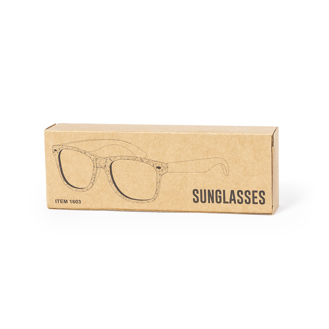 Lunettes de soleil en bois protection UV bois et beige