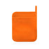 Manique pour cuisine orange personnalisable avec un coté lisse servant de surface de marquage