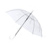 Parapluie transparent 22" automatique, système anti-vent, matériau POE.