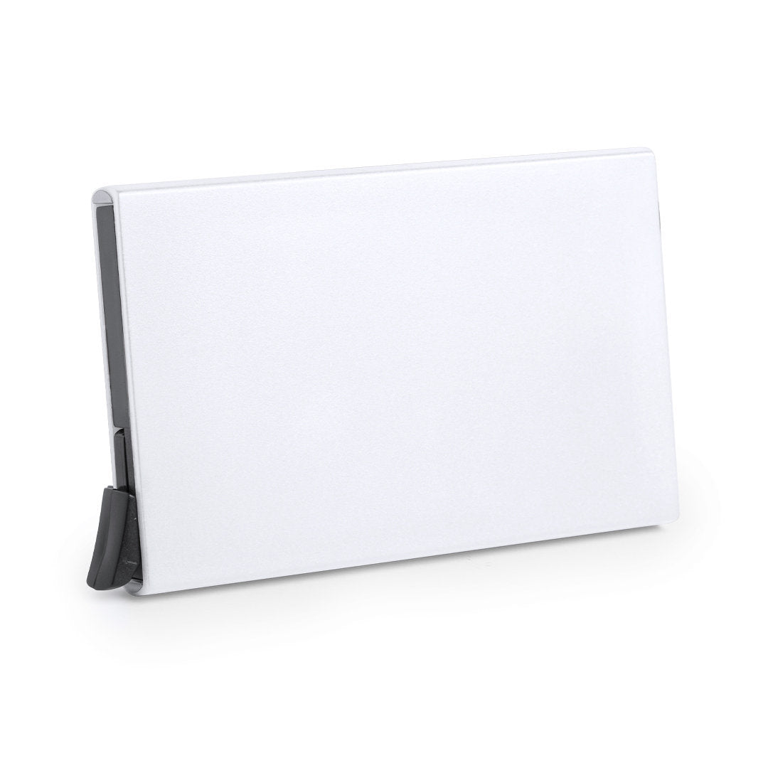 Porte cartes avec protection RFID de couleur blanc