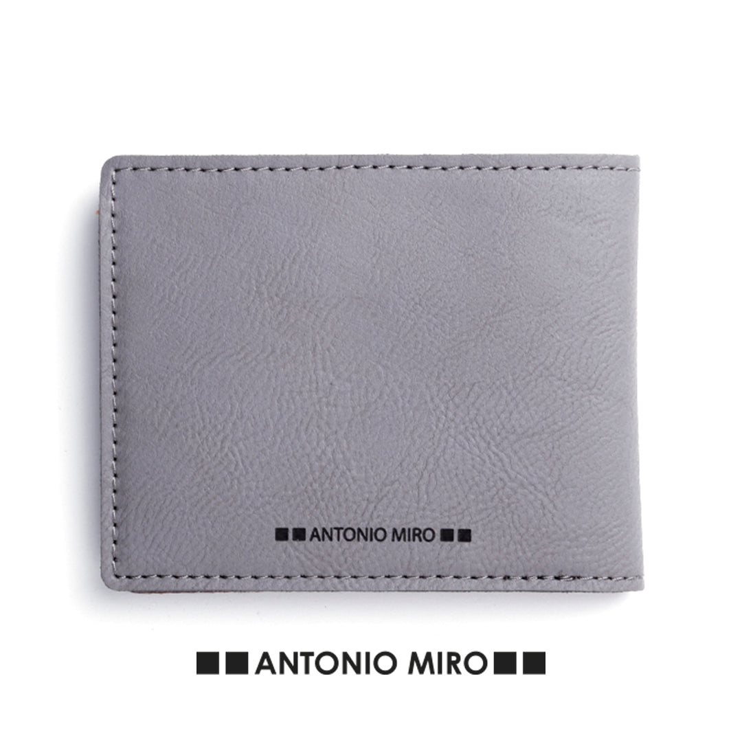 Portefeuille en cuir SARTIL gris