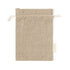 Sac en 100% coton recyclé GRS, 120 g/m2, avec fermeture à cordon et étiquette en coton recyclé.