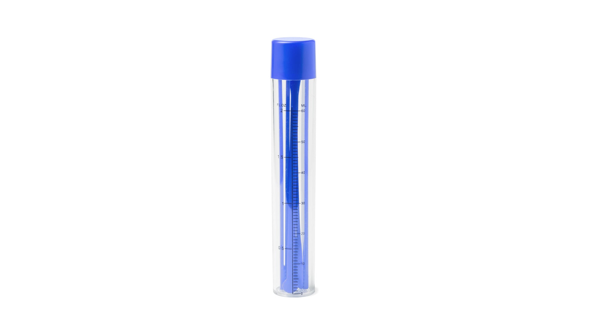 Tube de préparation de cocktail personnalisable de couleur bleue