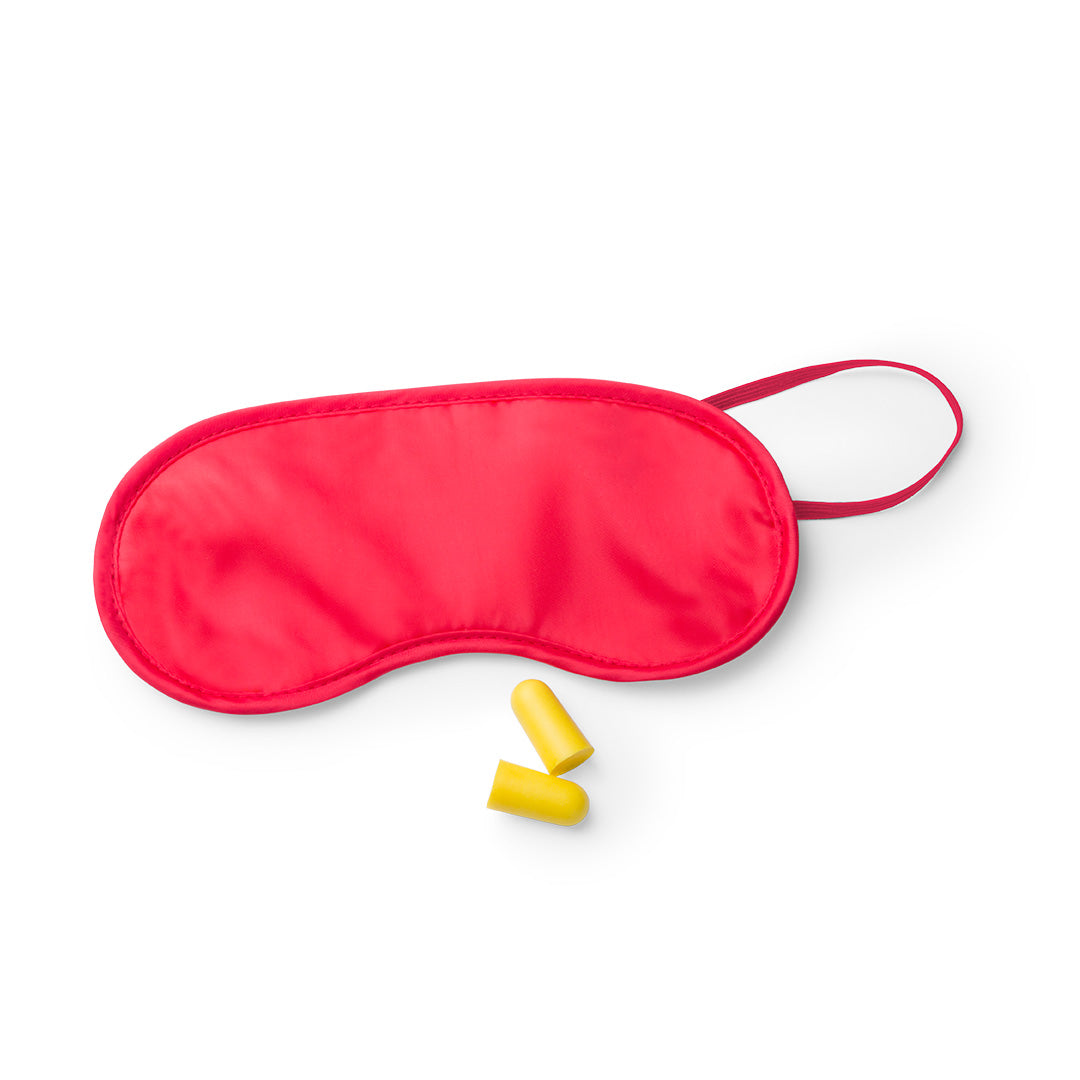 Ensemble de voyage comprenant un masque pour les yeux en microfibre douce et des bouchons d'oreilles en EVA, offrant confort et relaxation personnalisable logo entreprise