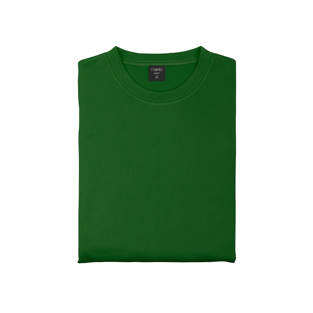 Sweat  sans capuche vert plié