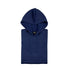 Sweat-Shirt bleu à capuche sur un fond bleu