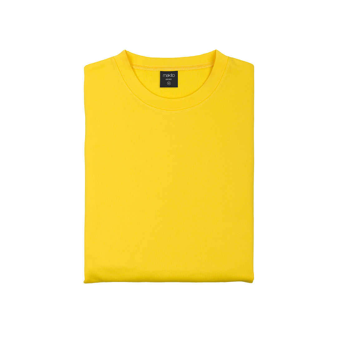 Sweat-Shirt jaune plié