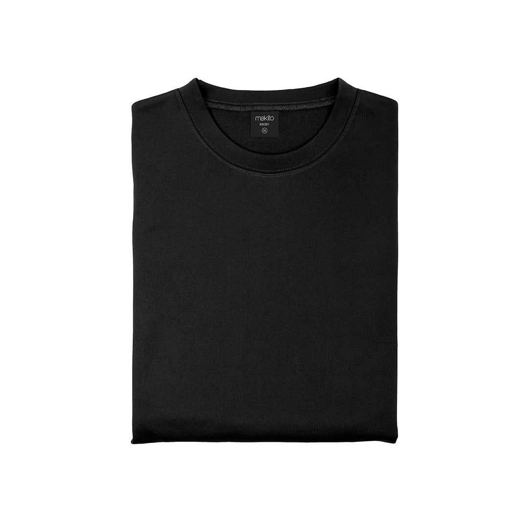 Sweat-Shirt noir unisexe