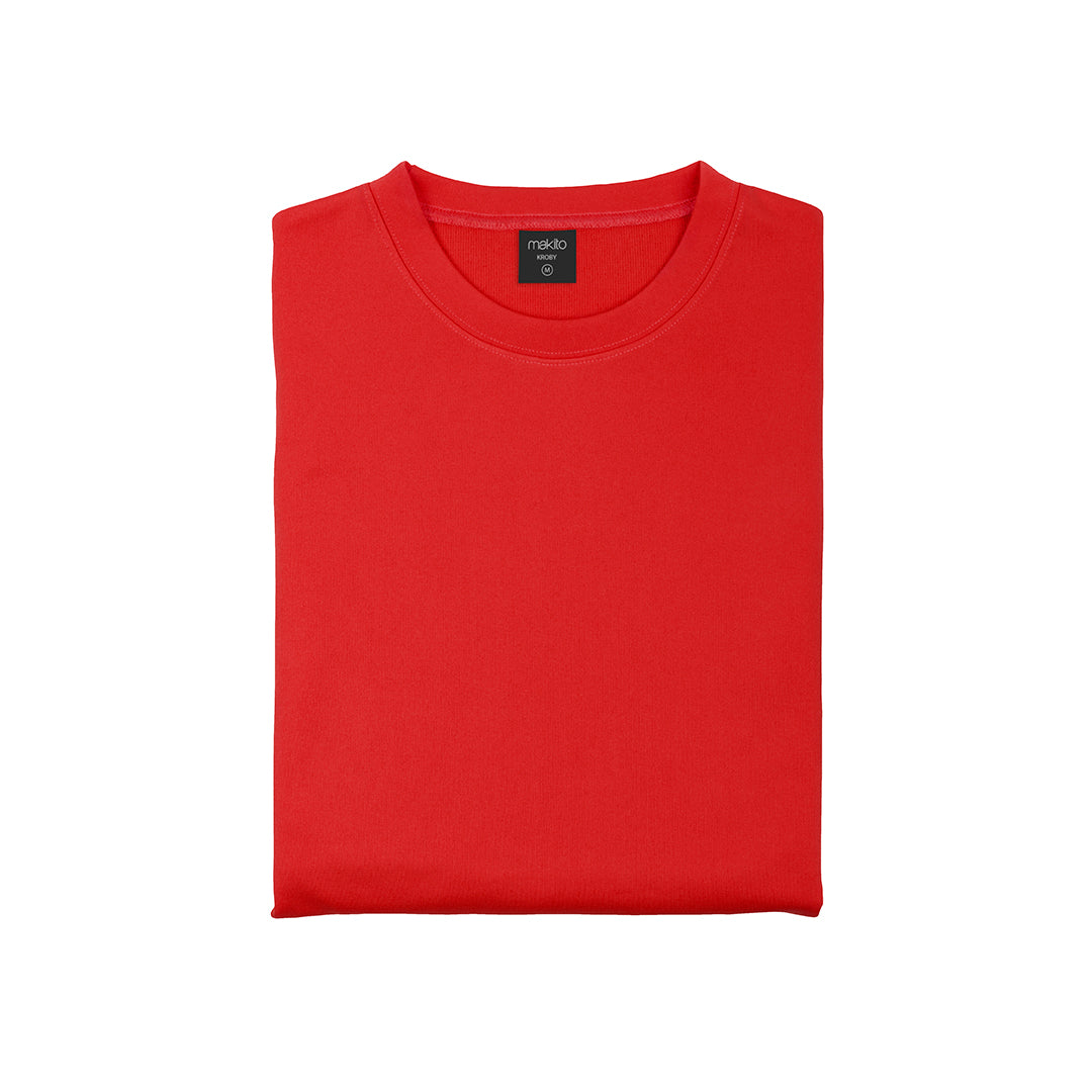 Sweat-Shirt rouge 100% polyester 