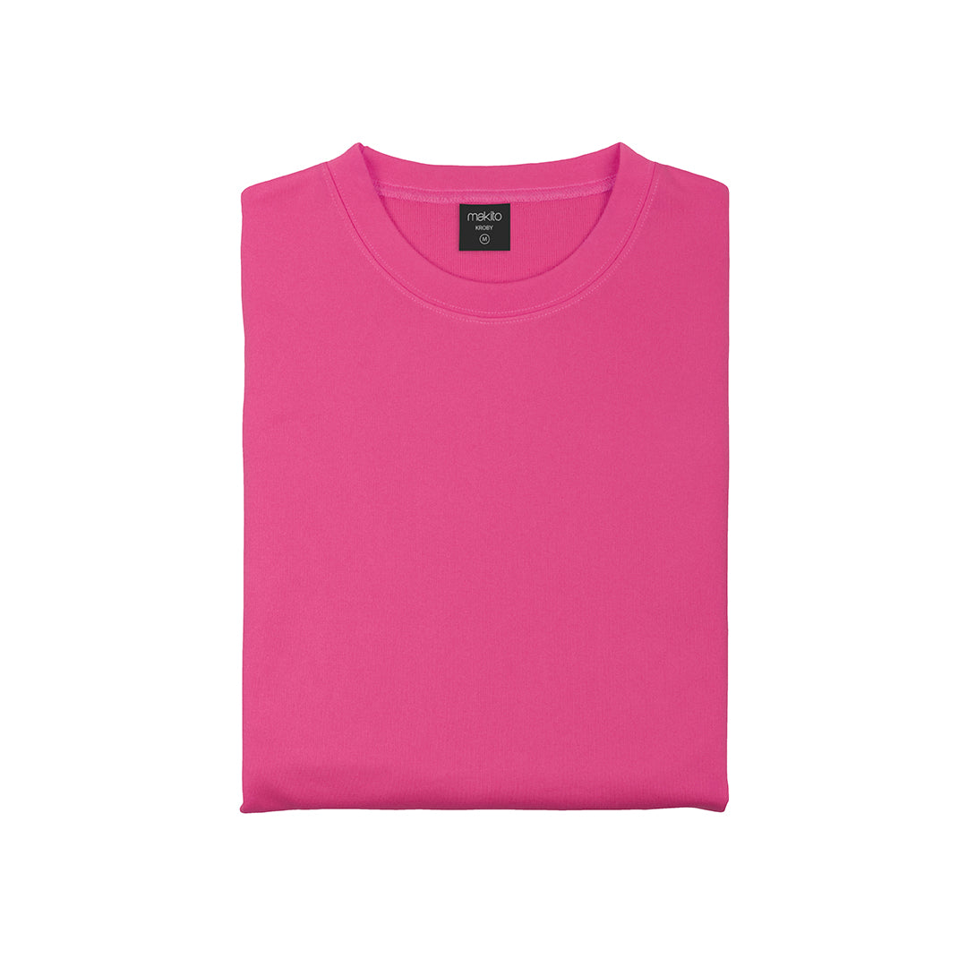 Sweat-Shirt rose sur un fond blanc 