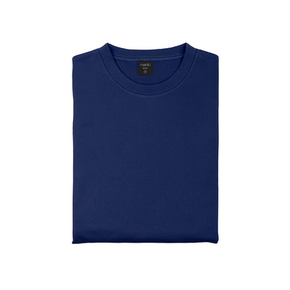 Sweat-Shirt bleu sur un fond blanc 