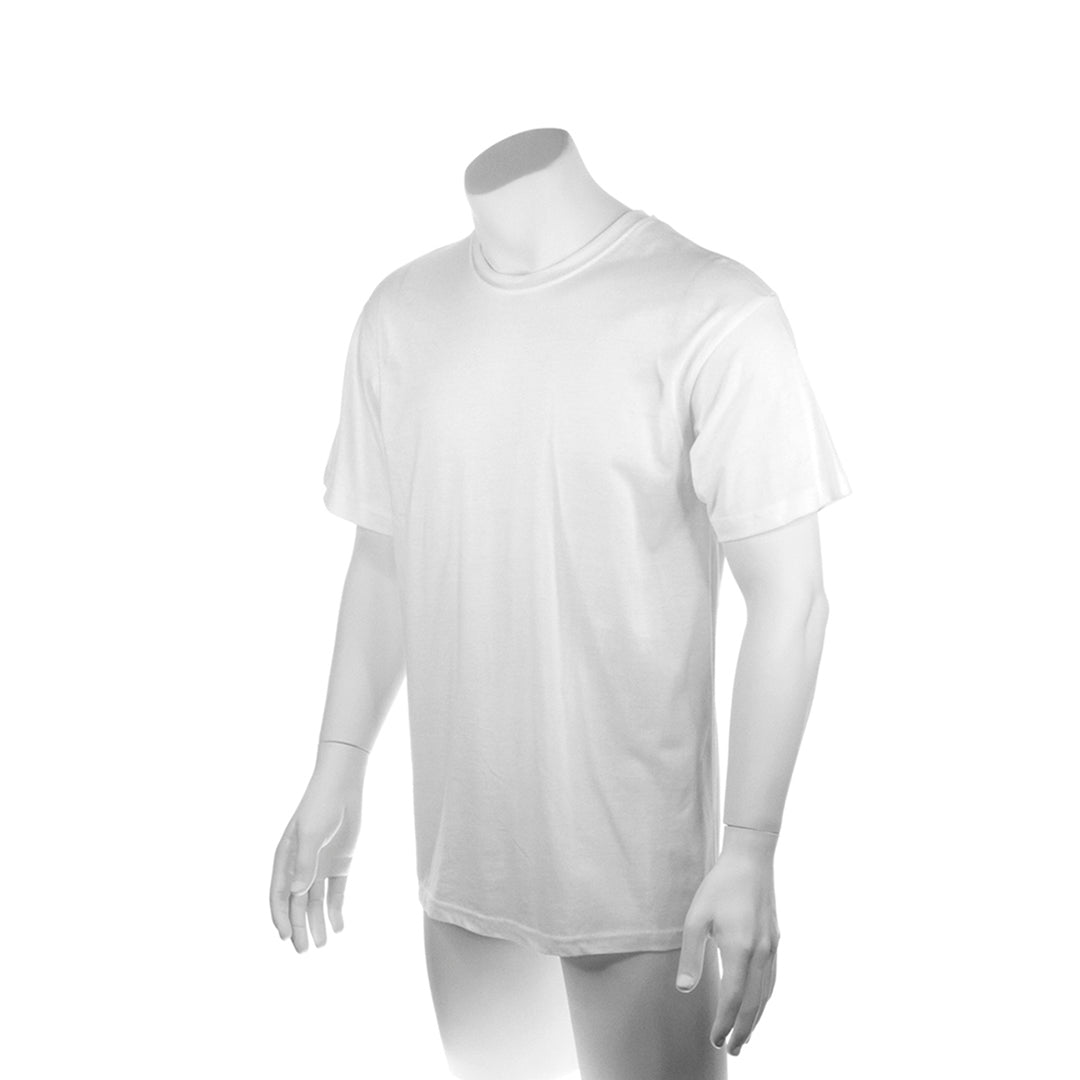  t-shirt blanc vu de 3/4 100% COTON 