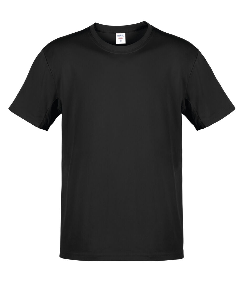 T-Shirt couleur noir sur un fond blanc 