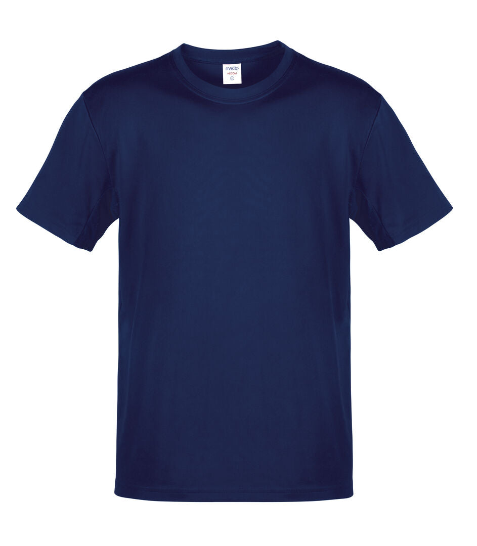 T-Shirt de couleur bleu sur un fond blanc 