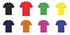 T-Shirt de plusieurs couleurs vives en coton 