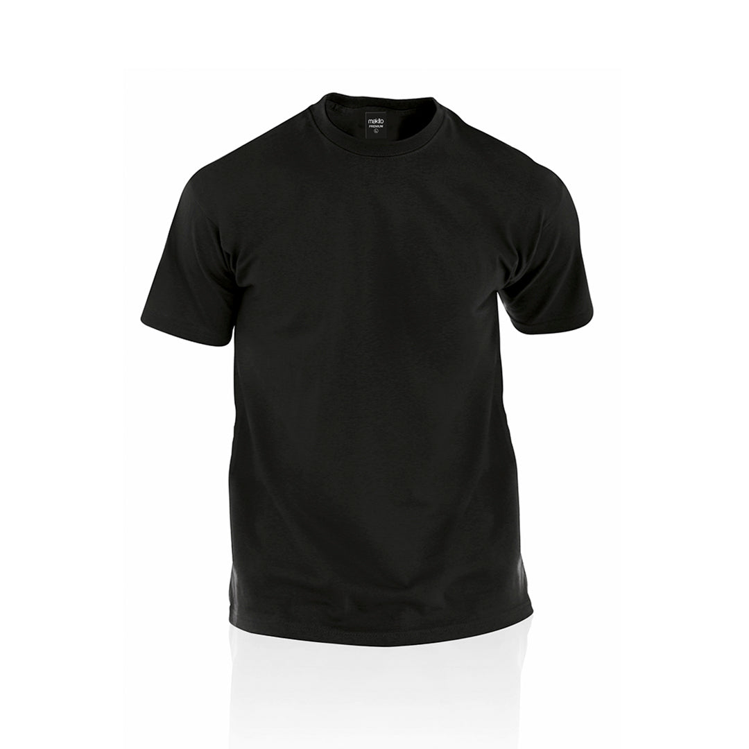  t-shirt adulte noir en coton 