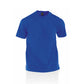  t-shirt bleu 100% coton avec un col rond 
