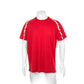 T-Shirt rouge 100% polyester de face