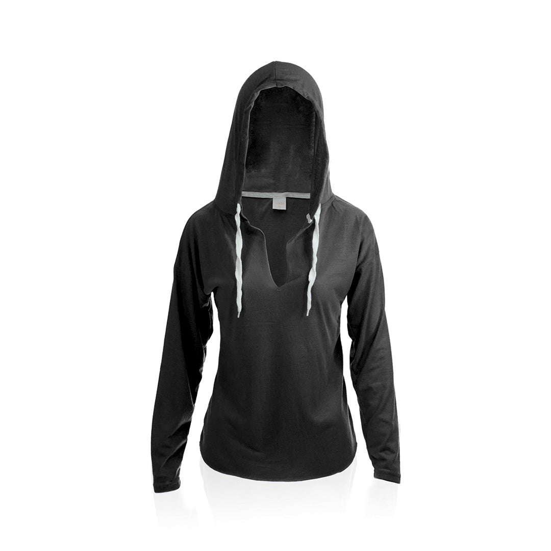 t-shirt noir avec cordelettes blanche 