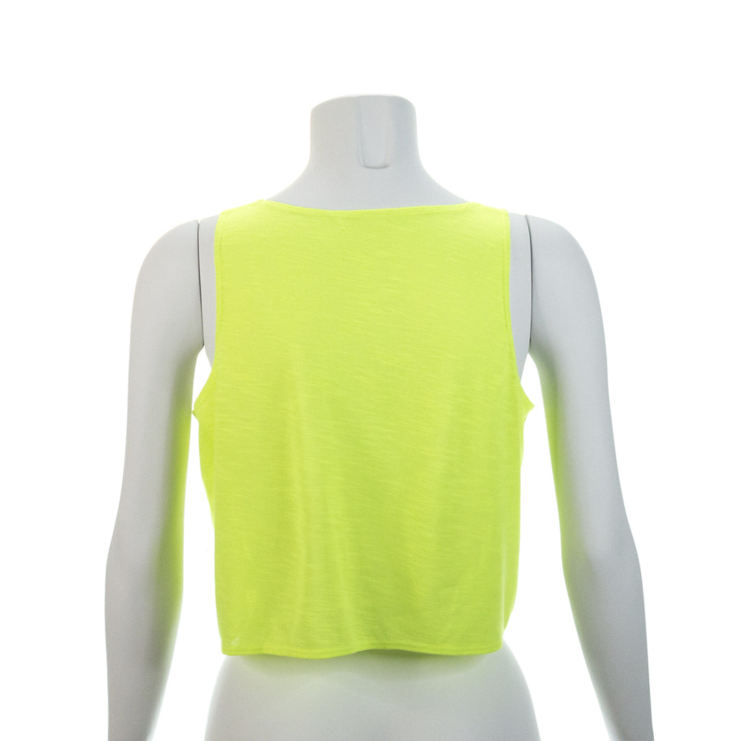 T-Shirt jaune vu de dos 100% polyester 