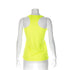débardeur jaune vu de dos sur un mannequin sans tête