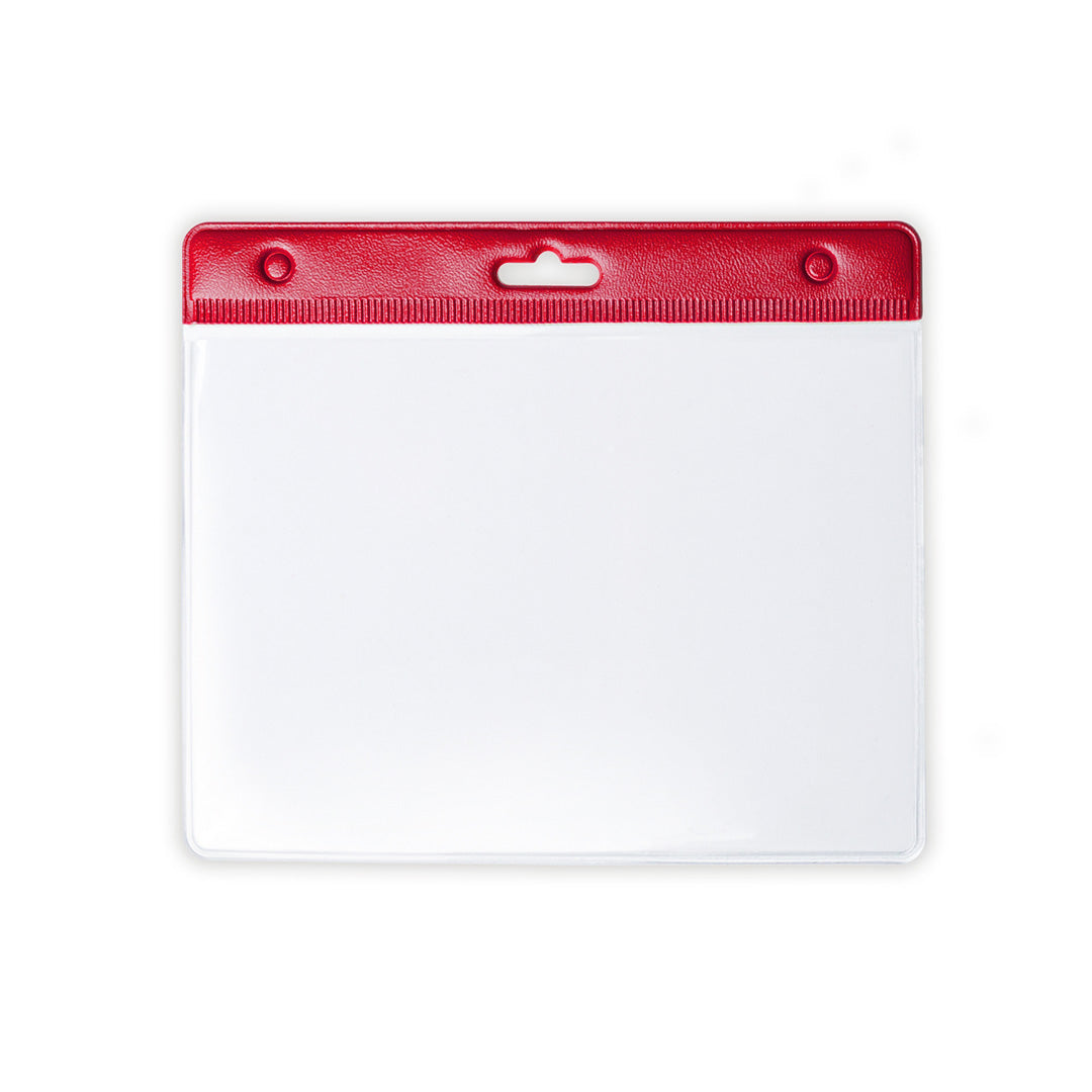 Badge perforé en PVC ALTER rouge