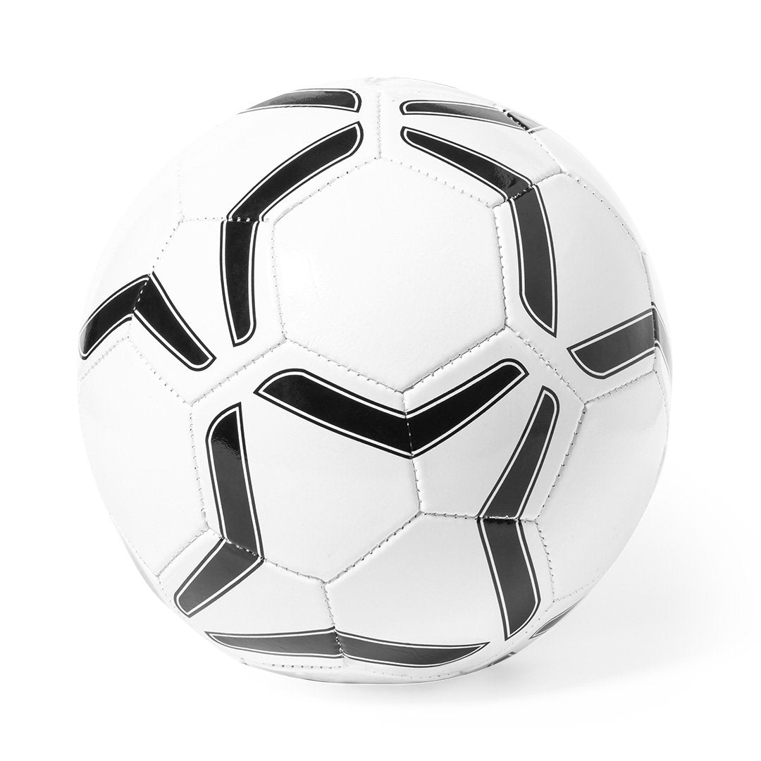 Ballon de football en similicuir PVC, design bicolore, taille 5, emballé individuellement