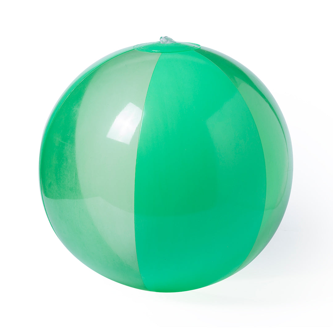 Ballon gonflable en PVC bicolore avec alternance de panneaux opaques et transparents BENNICK