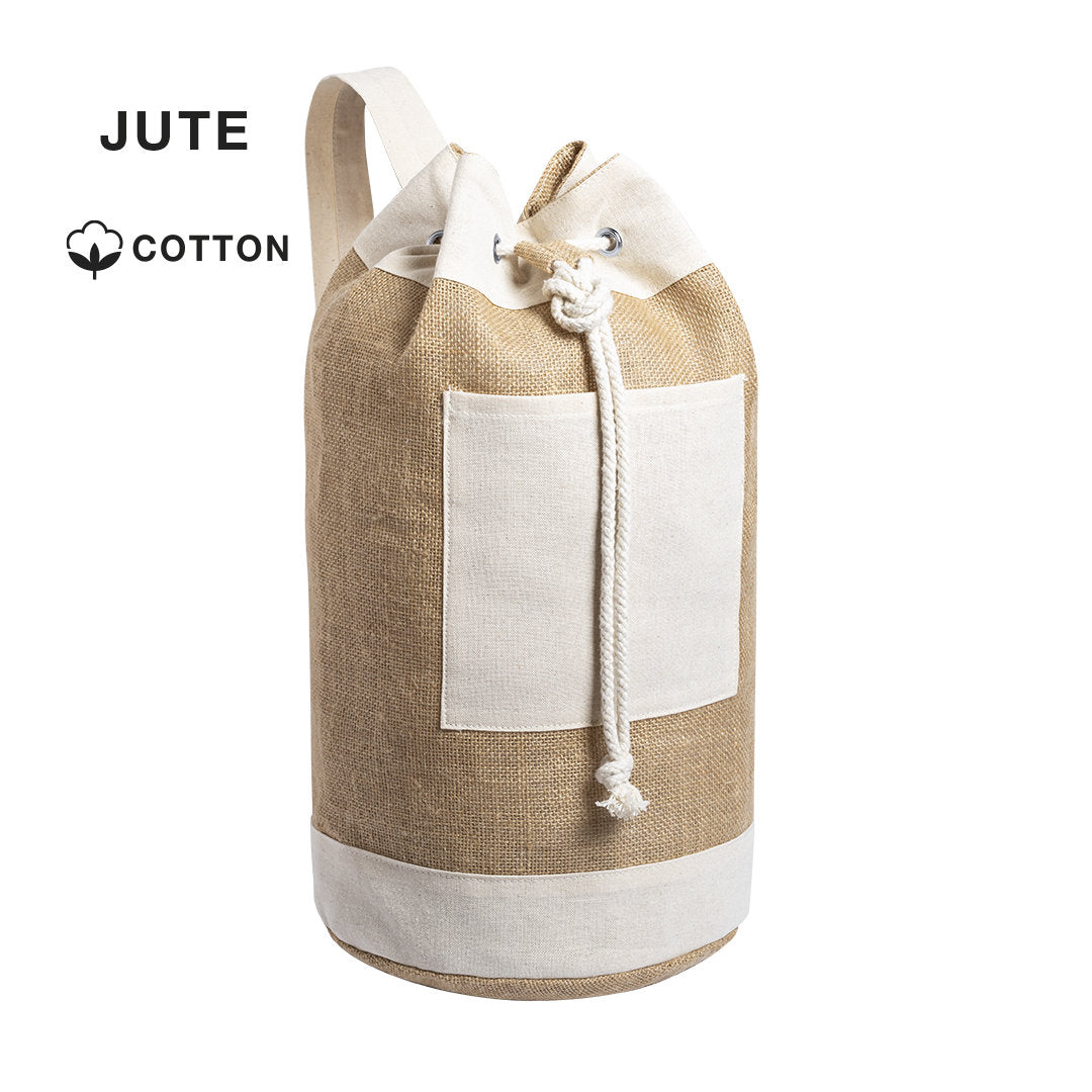 Balluchon nappe tissée en toile de jute et coton LOPSO avec marquage logo