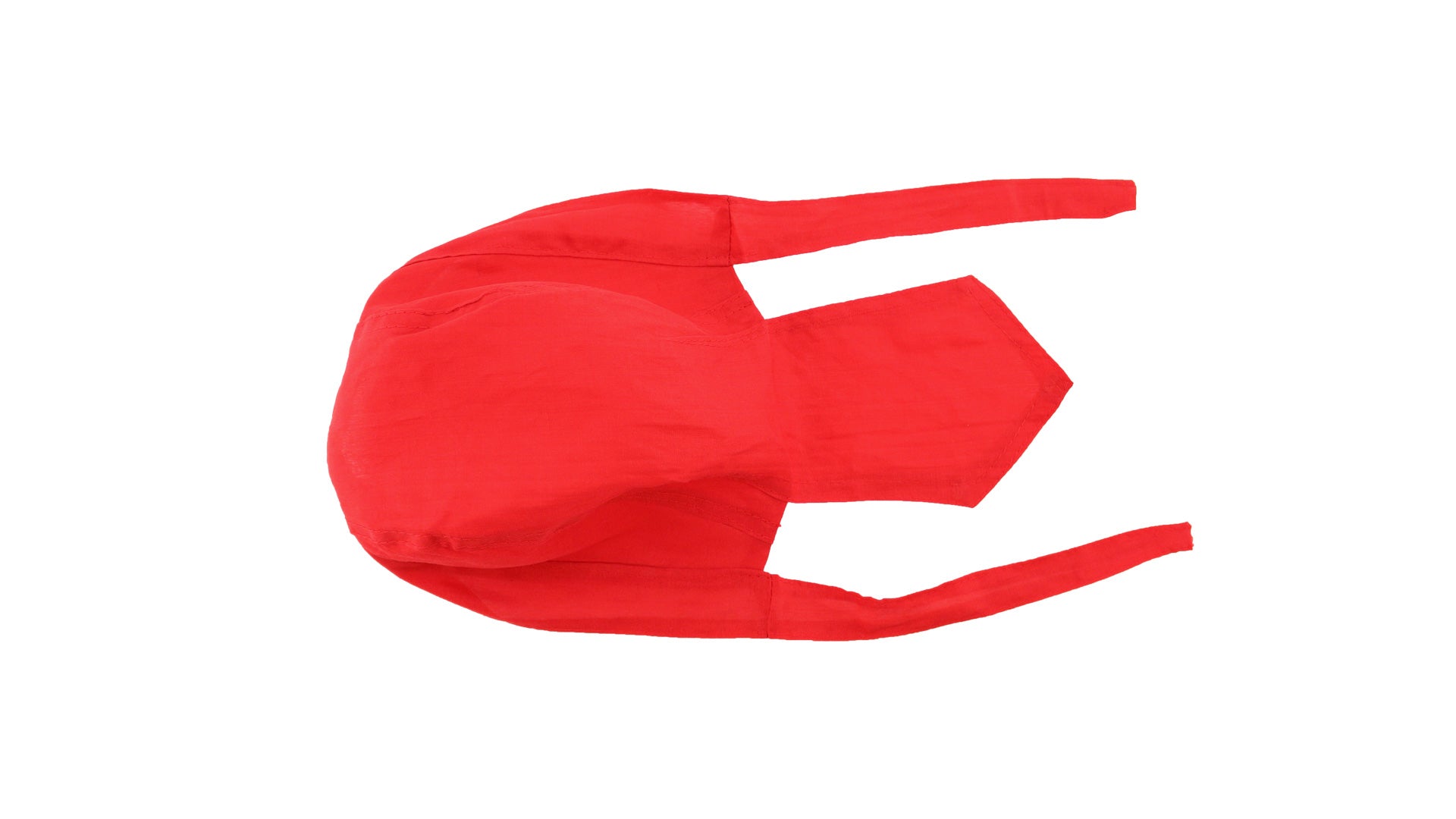 bandana ajustable rouge en coton et polyester