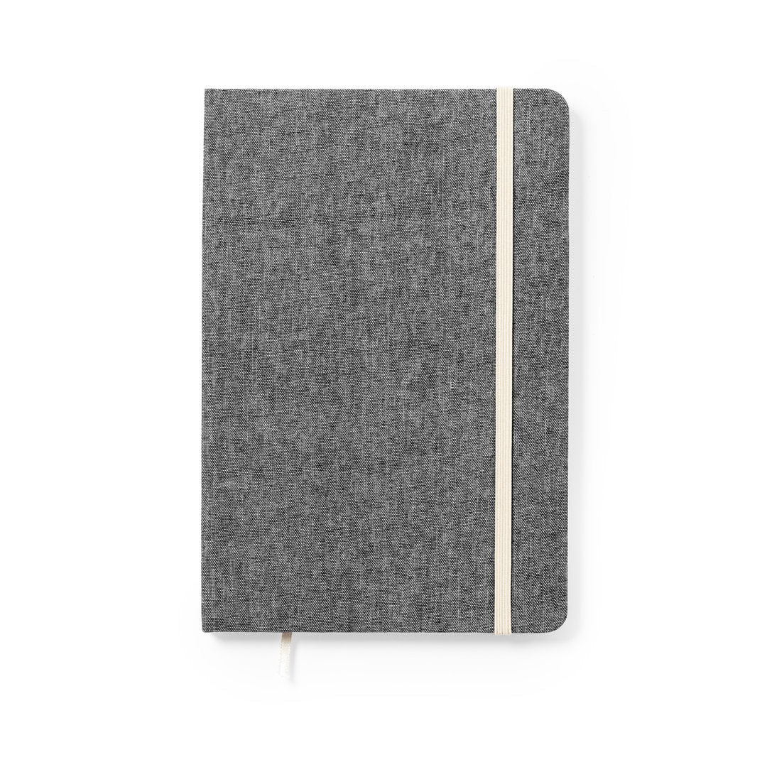 Bloc notes 100 feuilles, 100% coton recyclé CHANCY gris