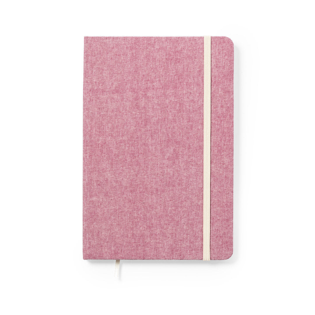 Bloc notes 100 feuilles, 100% coton recyclé CHANCY rose