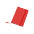 Bloc notes 100 feuilles, avec couverture rigide en similicuir KINELIN rouge