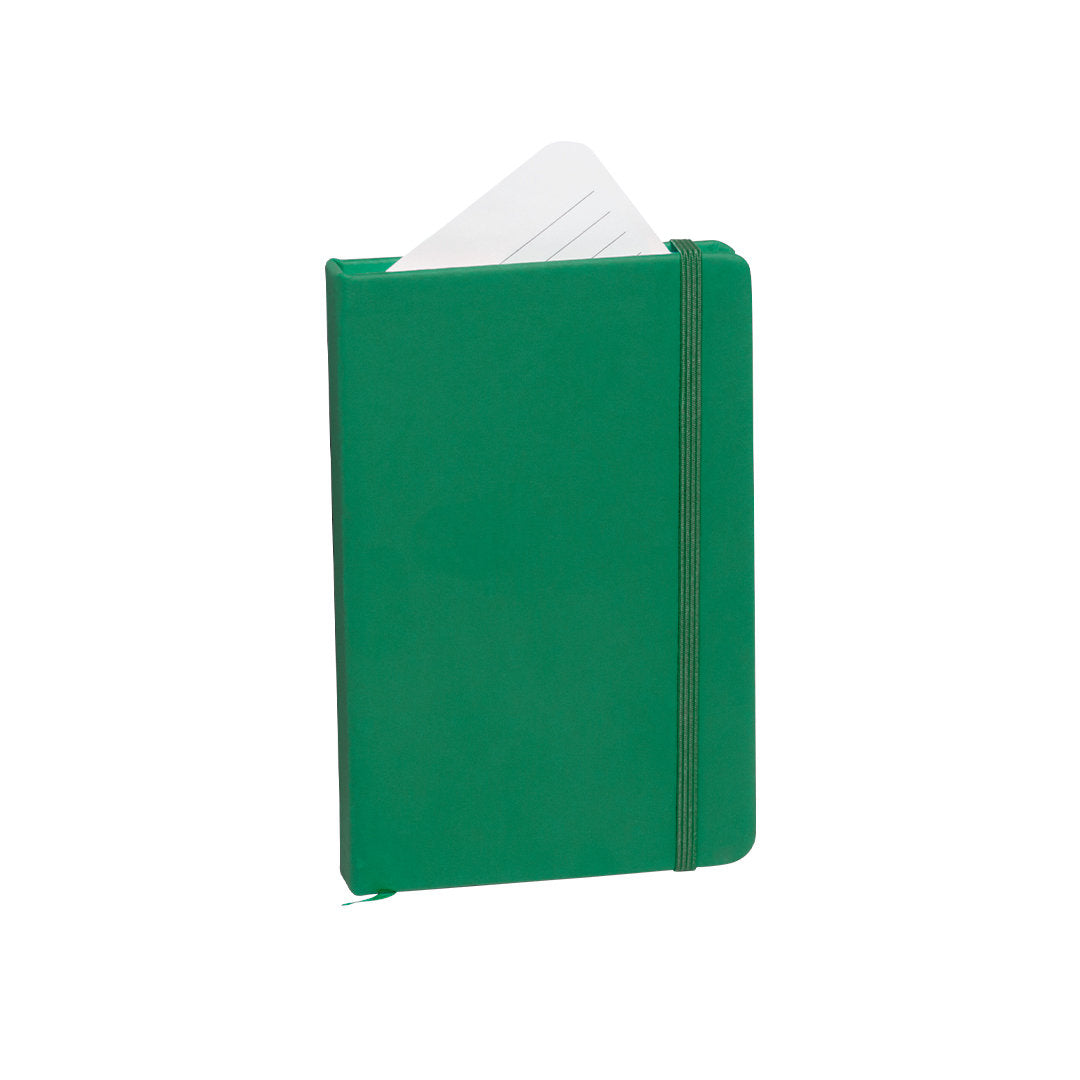 Bloc notes 100 feuilles, avec couverture rigide en similicuir KINELIN vert