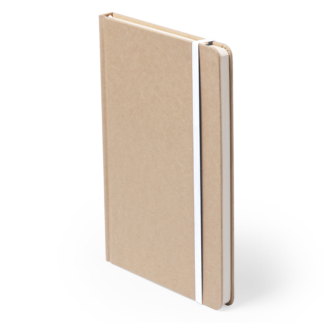 Bloc notes 100 feuilles, couverture rigide en carton recyclé RAIMOK blanc