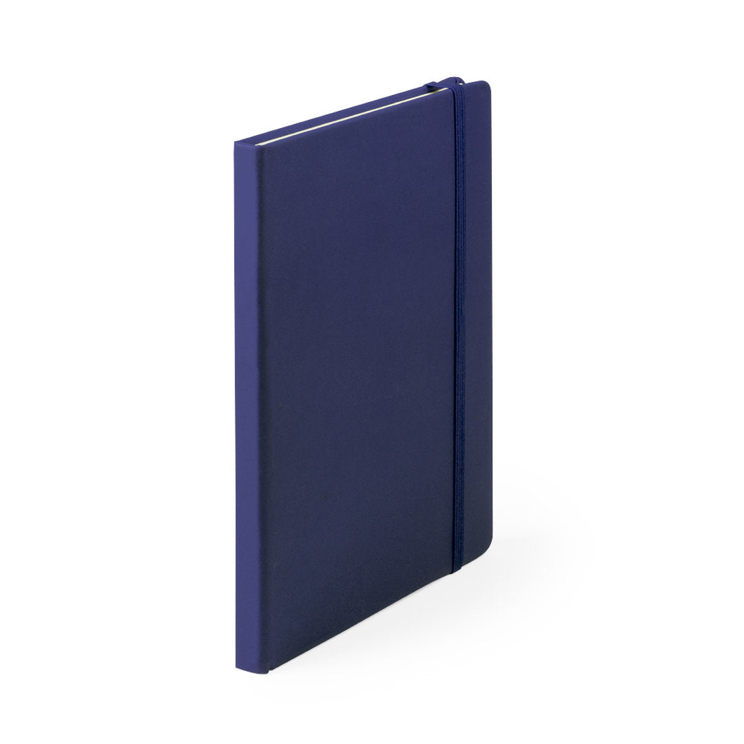 Bloc notes 100 feuilles couverture rigide en similicuir CILUXLIN bleu marine