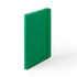 Bloc notes 100 feuilles couverture rigide en similicuir CILUXLIN vert