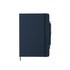 Bloc notes 100 feuilles, couverture rigide, stylo aluminium ROBIN bleu  marine