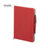 Bloc notes 100 feuilles, couverture rigide, stylo aluminium ROBIN marquage logo