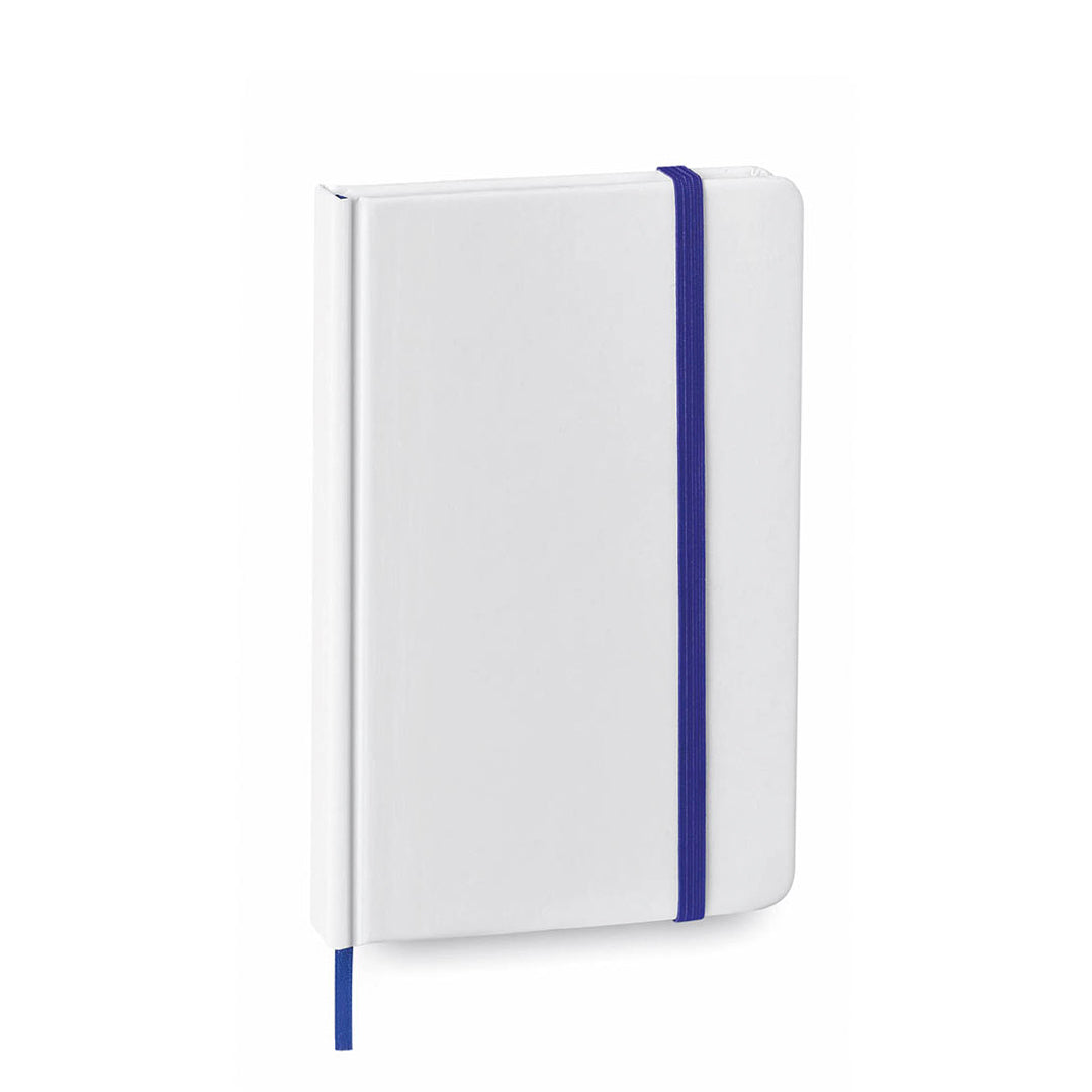 Bloc notes 80 feuilles avec couverture rigide en carton YAKIS blanc et violet