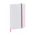 Bloc notes 80 feuilles avec couverture rigide en carton YAKIS rose et blanc