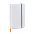 Bloc notes 80 feuilles avec couverture rigide en carton YAKIS blanc et orange