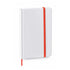 Bloc notes 80 feuilles avec couverture rigide en carton YAKIS orange et blanc