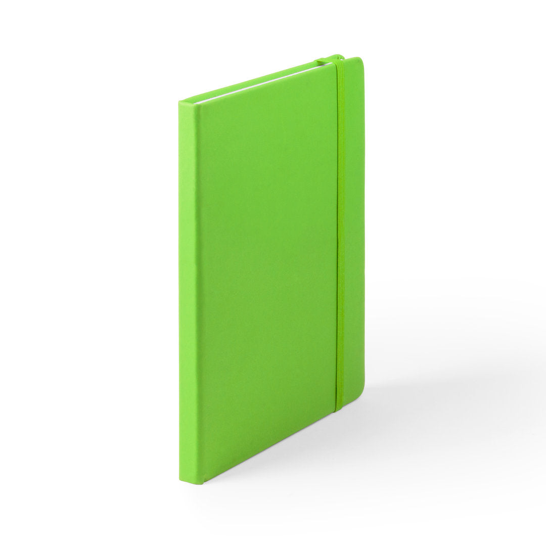 Bloc notes avec couverture rigide en cuir pu (similicuir), 100 feuilles CILUX vert clair