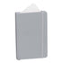 Bloc notes avec couverture rigide en similicuir 100 feuilles KINE gris