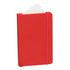 Bloc notes avec couverture rigide en similicuir 100 feuilles KINE rouge