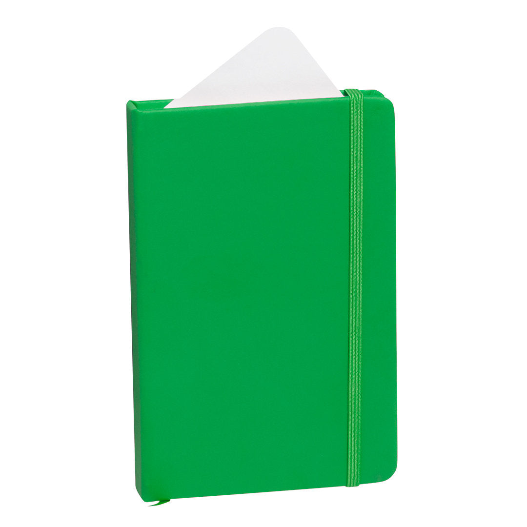 Bloc notes avec couverture rigide en similicuir 100 feuilles KINE vert