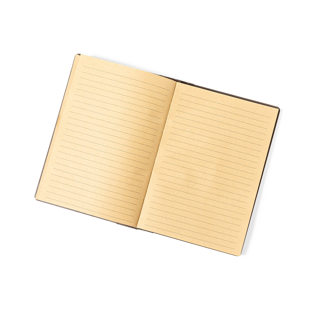 Bloc notes, couverture rigide, 100 feuilles en fibre de café et pp LANDO pages beige