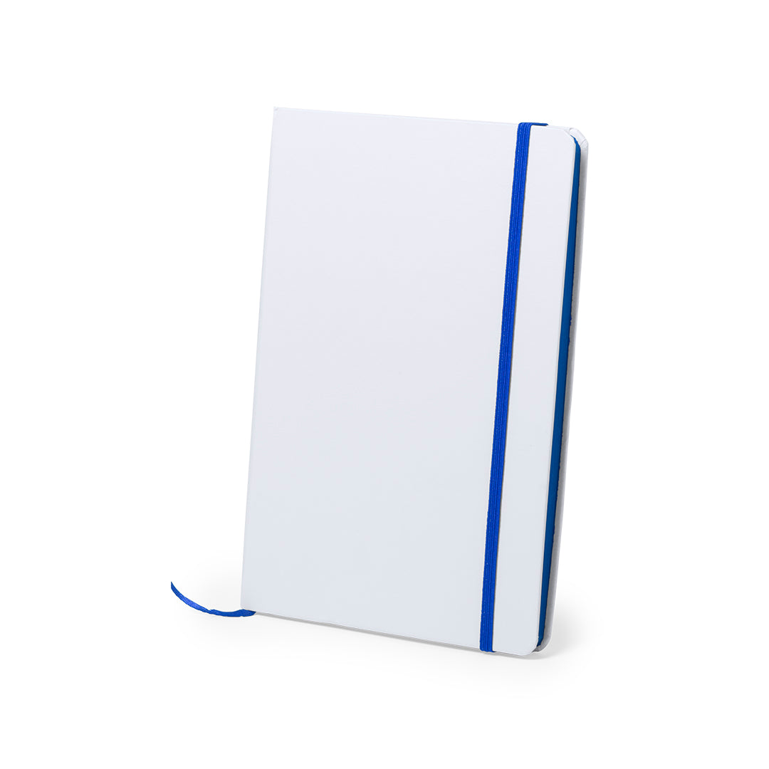 Bloc notes couverture rigide en carton, 100 feuilles KAFFOL bleu