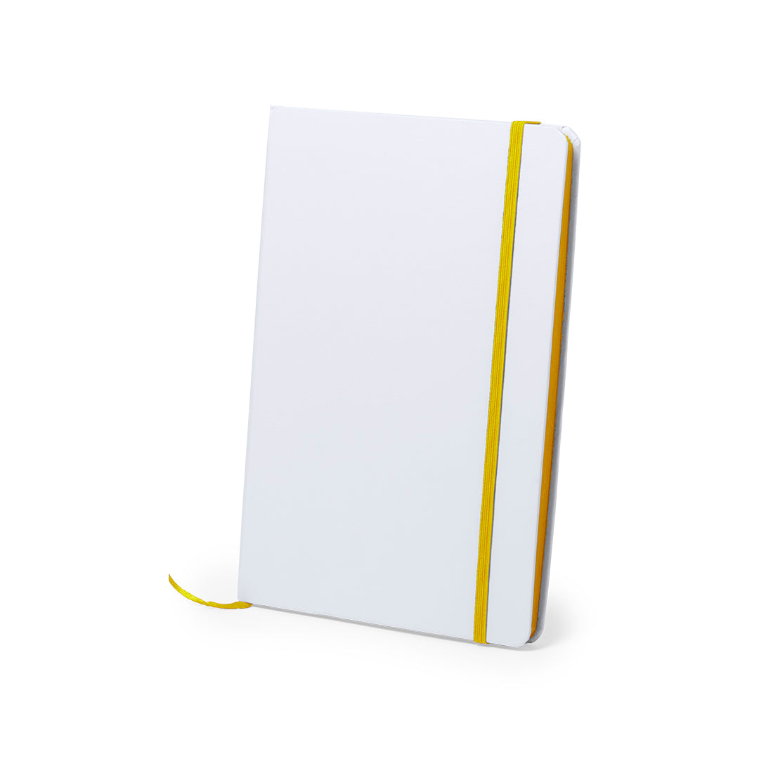 Bloc notes couverture rigide en carton, 100 feuilles KAFFOL jaune